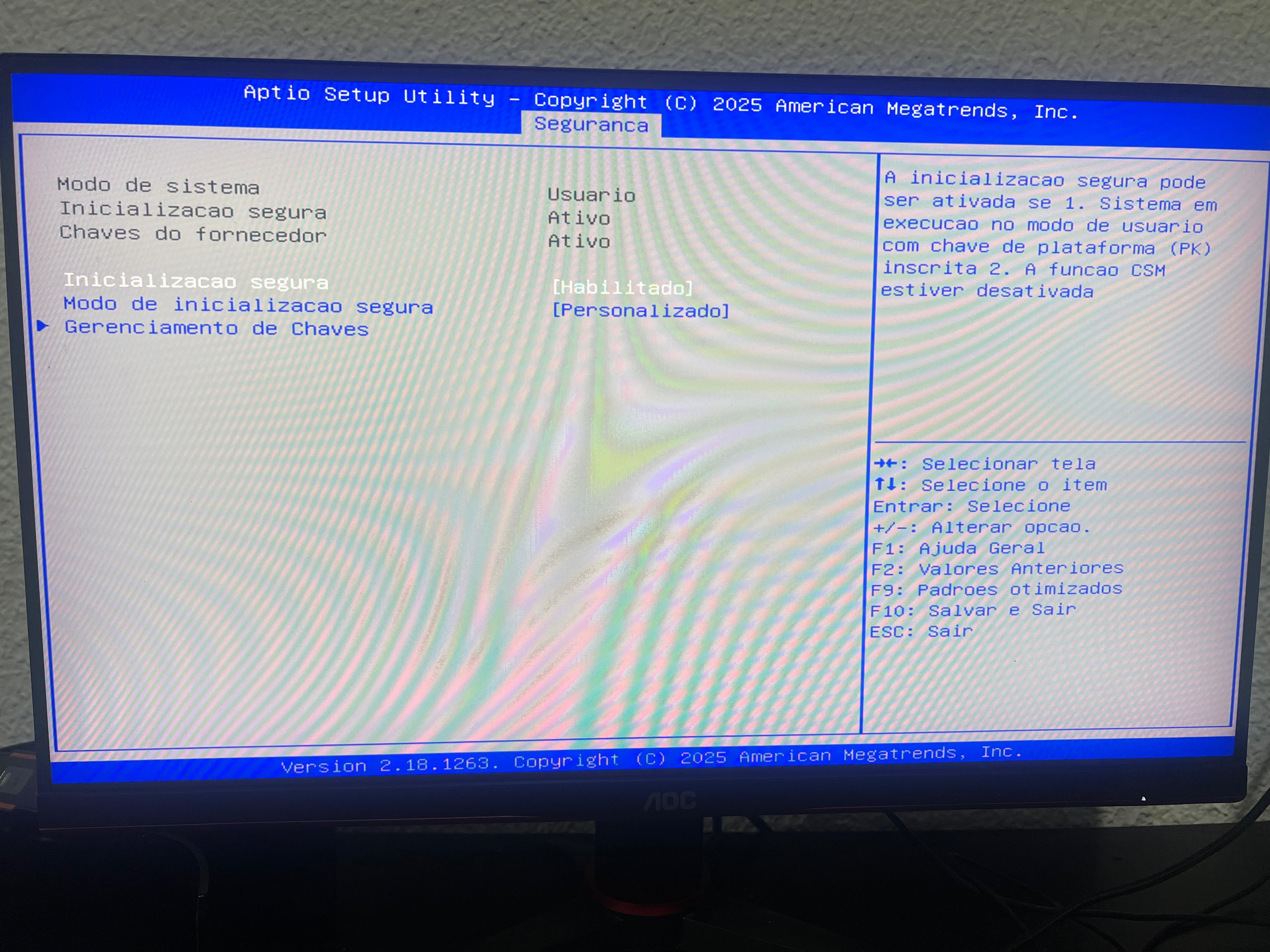 Secure Boot Ativo - X99JBF