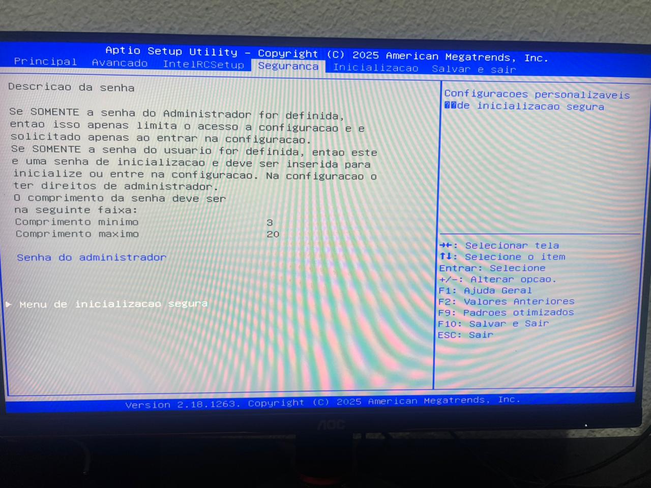Diretivas de Senha - X99JBF